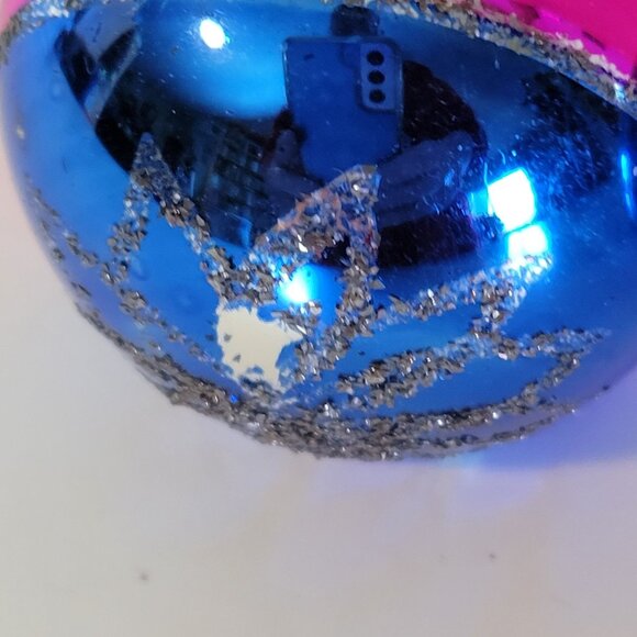 Vintage Shiny Brite Mercury Glass Atomic Flower MCM Christmas Ornament - Picture 7 of 7